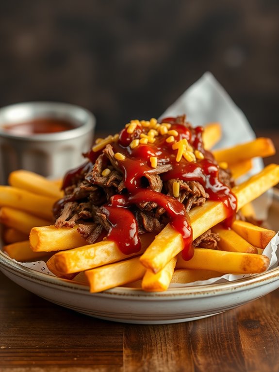 delicious bbq brisket fries