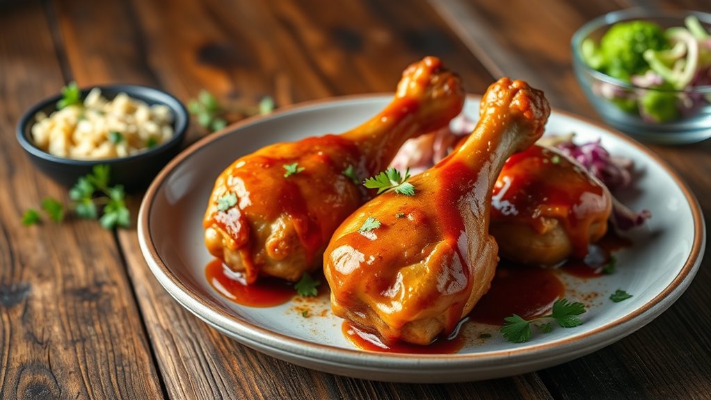 delicious bbq chicken drumsticks