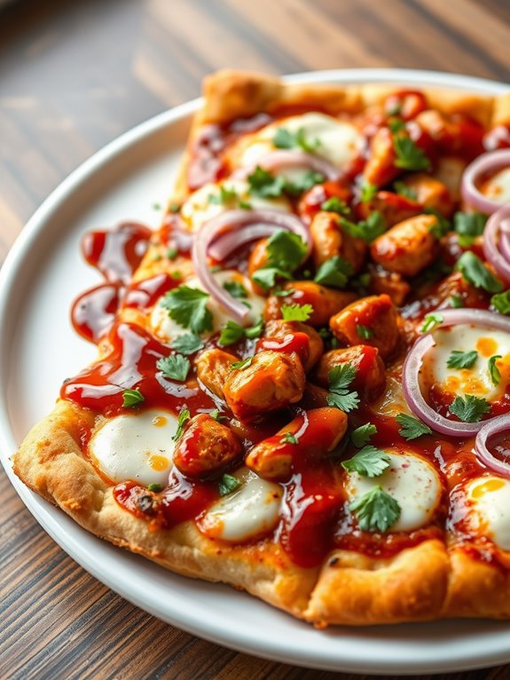 delicious bbq chicken pizza