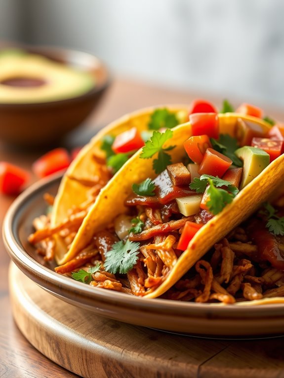 delicious bbq jackfruit tacos