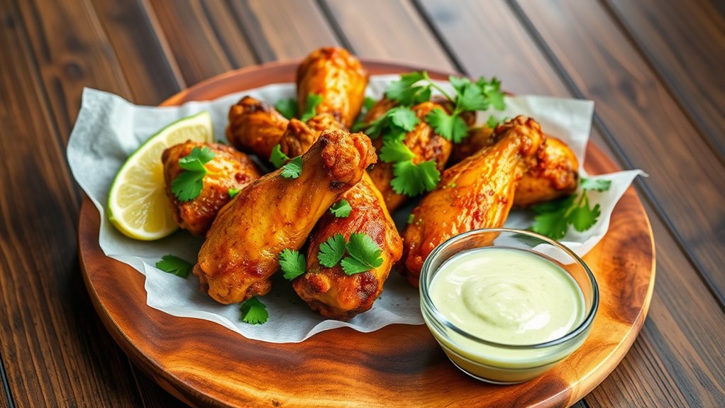 delicious bbq jerk wings