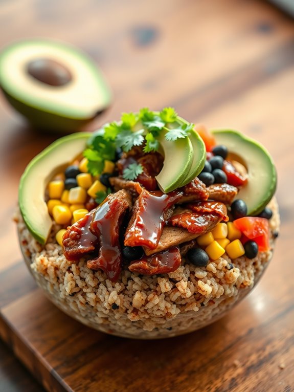 delicious bbq pork bowl