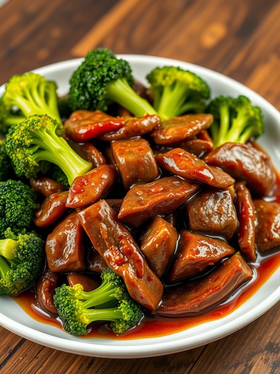 delicious beef and broccoli