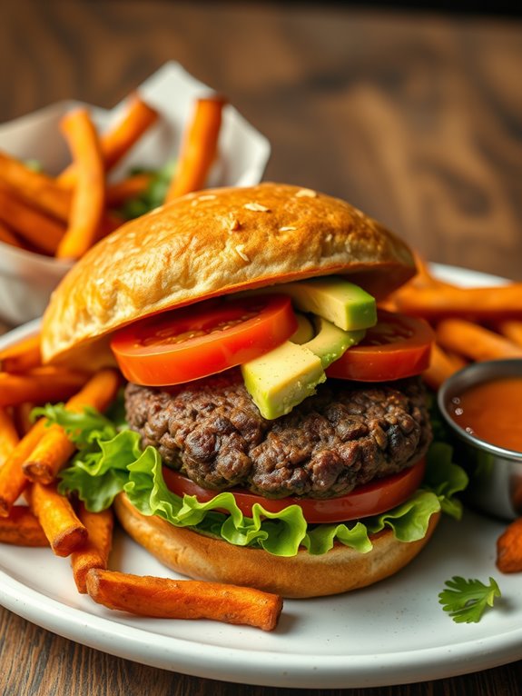 delicious black bean burger