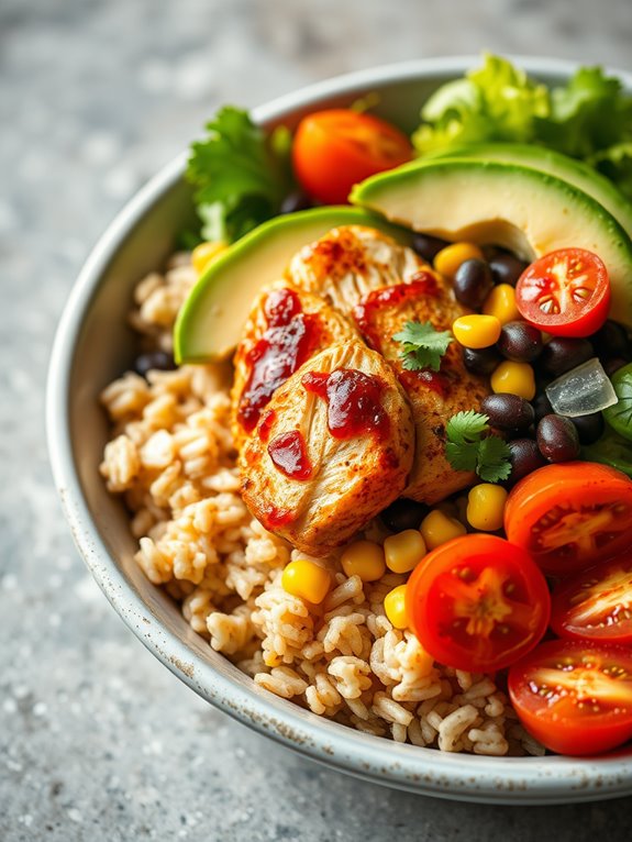 delicious chipotle chicken bowl