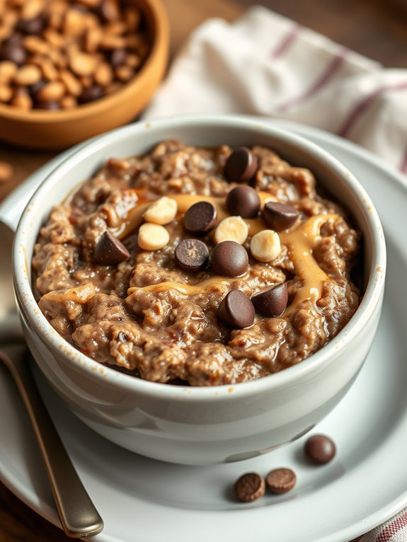 delicious chocolate peanut butter oatmeal