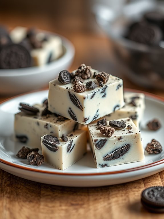 delicious cookies and cream fudge