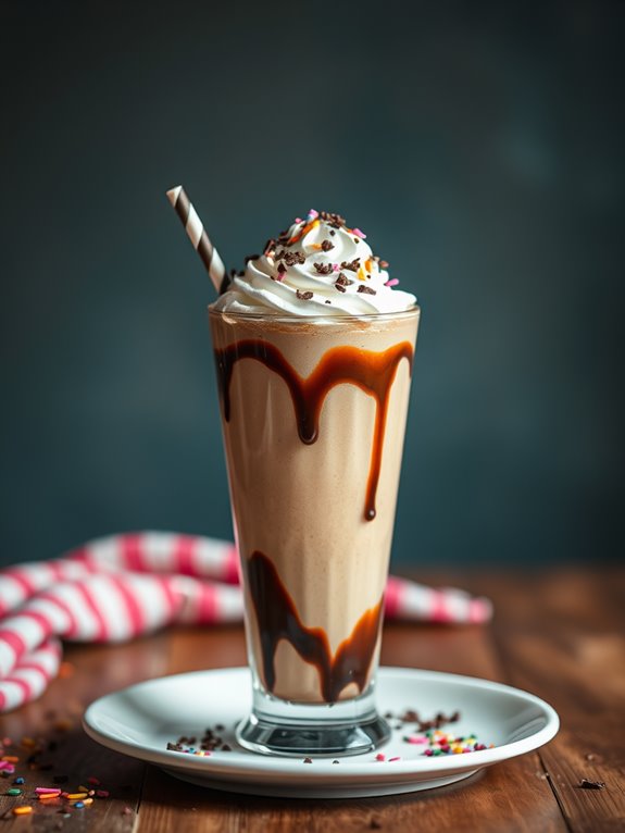 delicious creamy chocolate shake