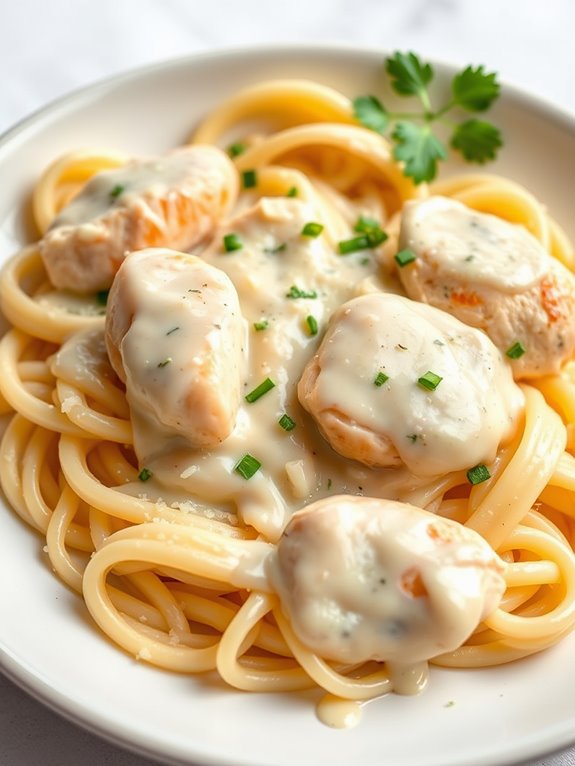 delicious creamy pasta dish