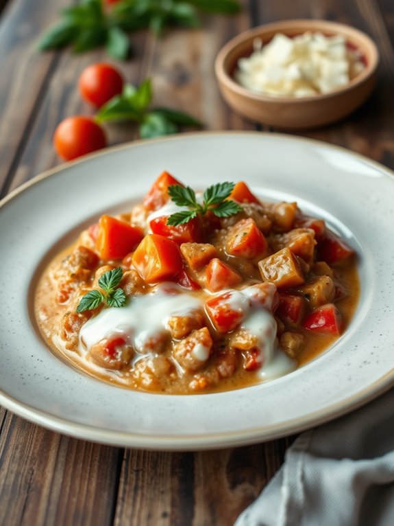 delicious creamy tomato goulash