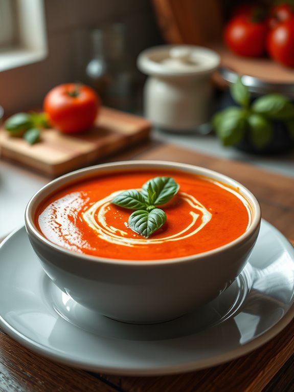 delicious creamy tomato soup