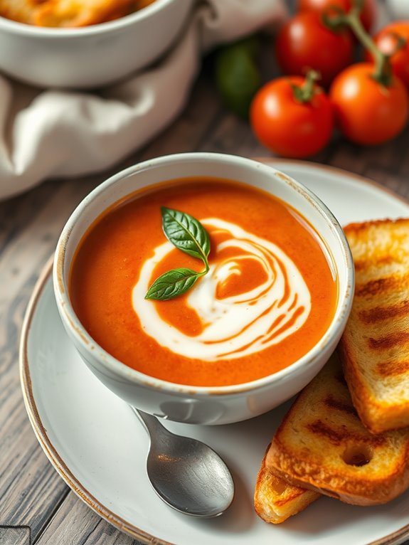 delicious creamy tomato soup