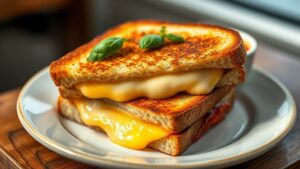 delicious five cheese sandwiches