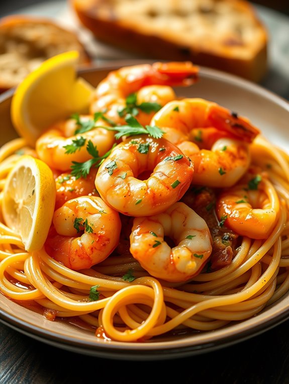 delicious garlic butter shrimp