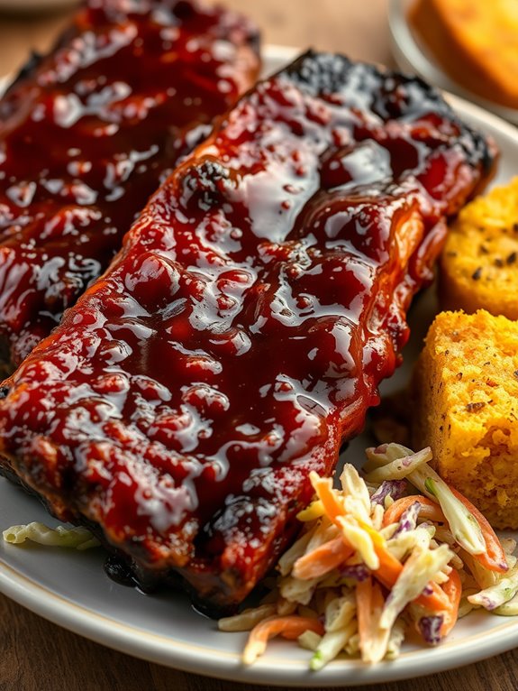 delicious glazed tender ribs