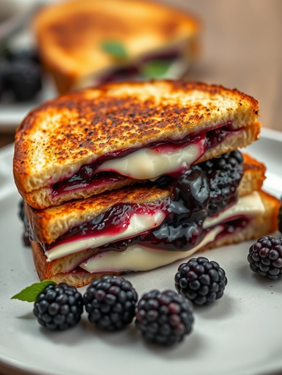 delicious gourmet grilled cheese