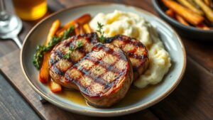 delicious grilled pork chops