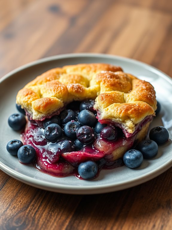 delicious homemade blueberry dessert