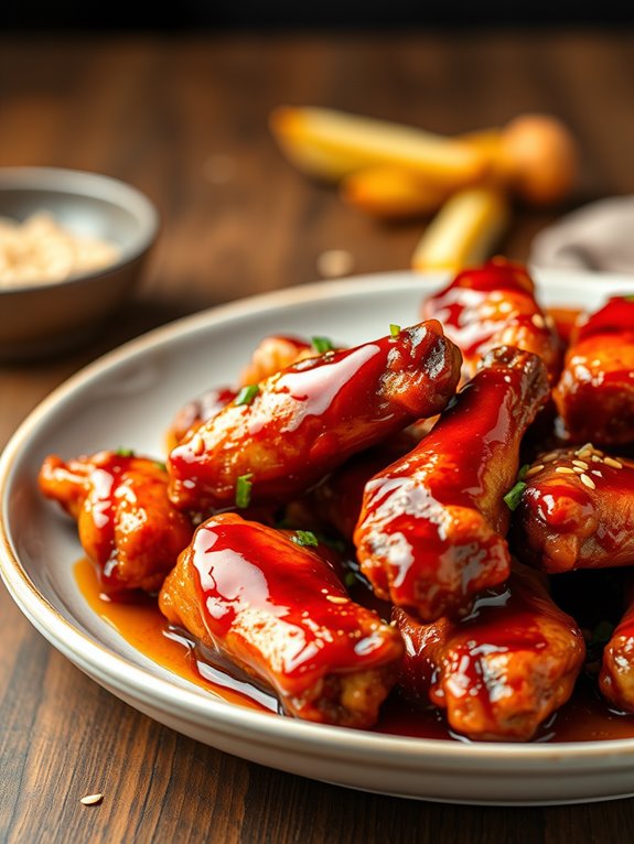 delicious honey bbq wings