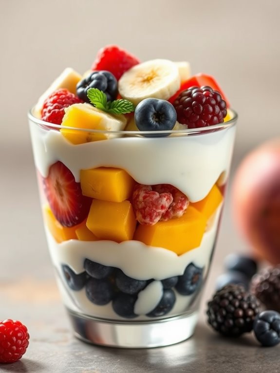 delicious layered fruit dessert