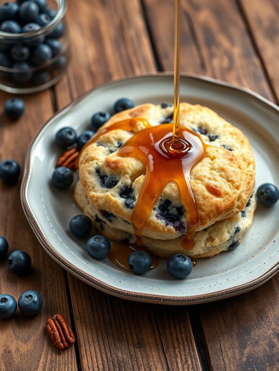 delicious maple blueberry biscuits