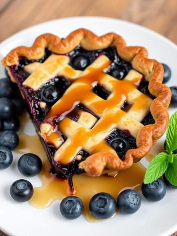 delicious maple blueberry dessert