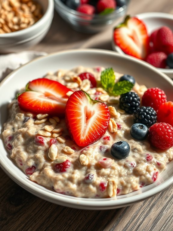 delicious mixed berry oatmeal