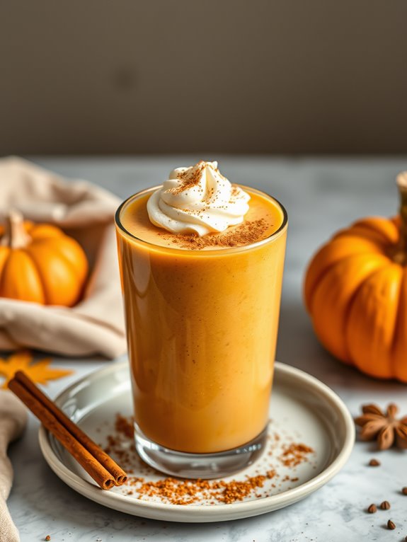 delicious pumpkin spice smoothie