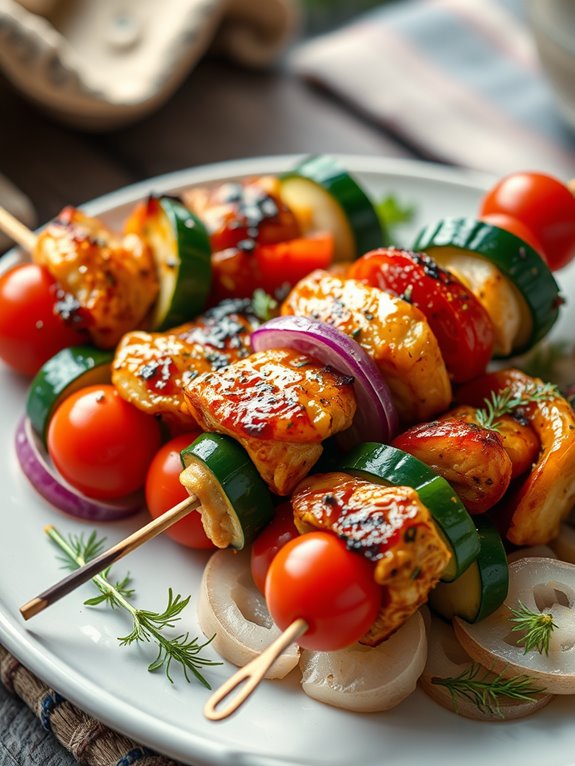 delicious skewered campfire meals