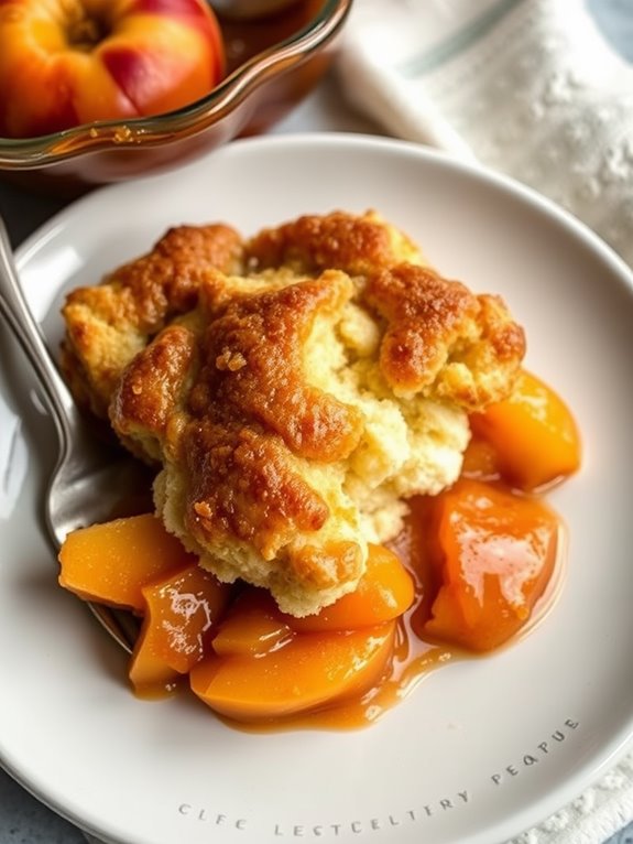 delicious spiced peach dessert