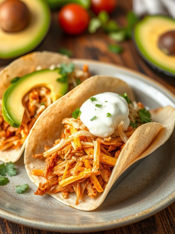 delicious spicy chicken tacos