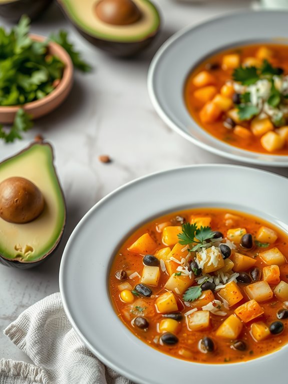 delicious spicy potato soup