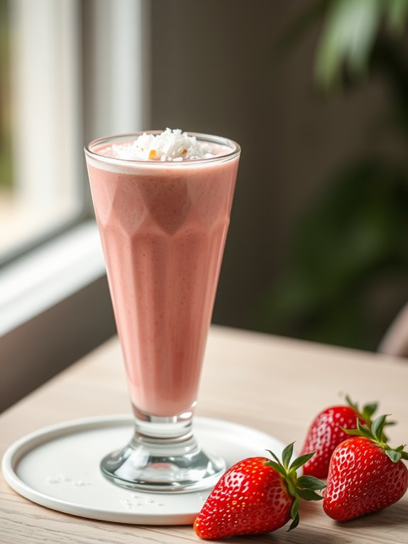 delicious strawberry coconut dessert