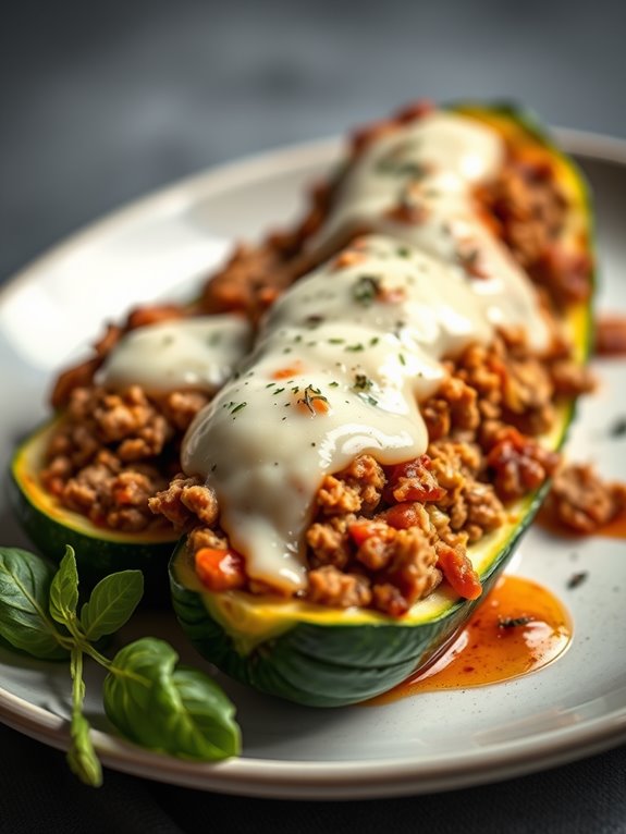 delicious stuffed zucchini boats