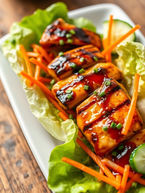 delicious teriyaki chicken wraps