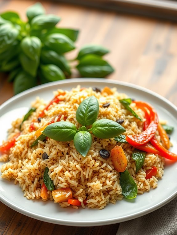 delicious thai basil dish