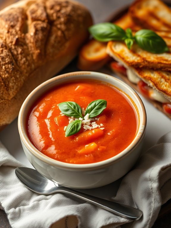 delicious tomato basil soup