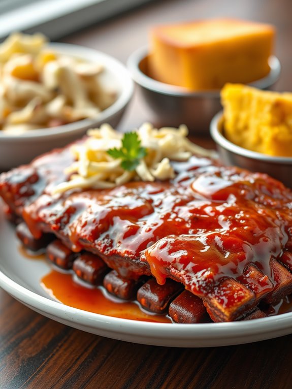 deliciously tender barbecue ribs