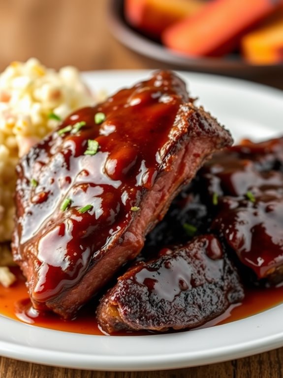 deliciously tender bbq ribs