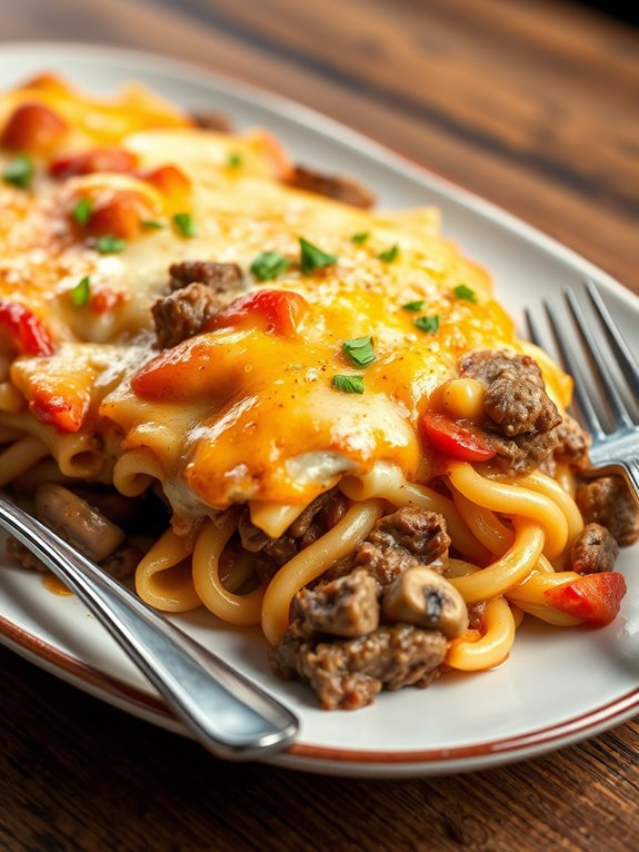 easy beef mushroom casserole