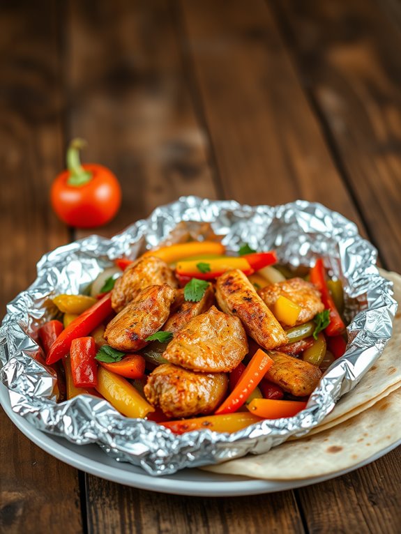 easy grilled fajita dinner