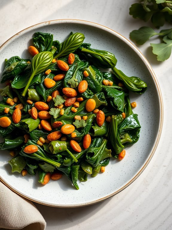 ethiopian collard greens dish