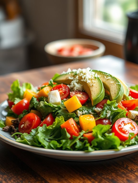 fajita inspired fresh salad