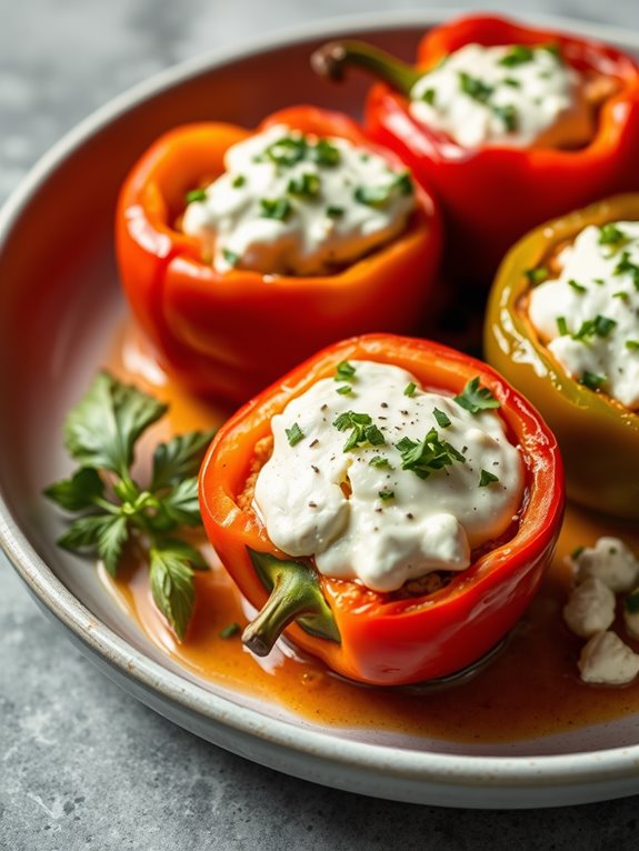 feta cheese stuffed peppers