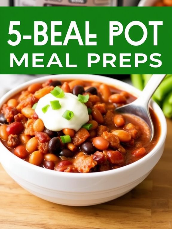 five bean chili meal prep