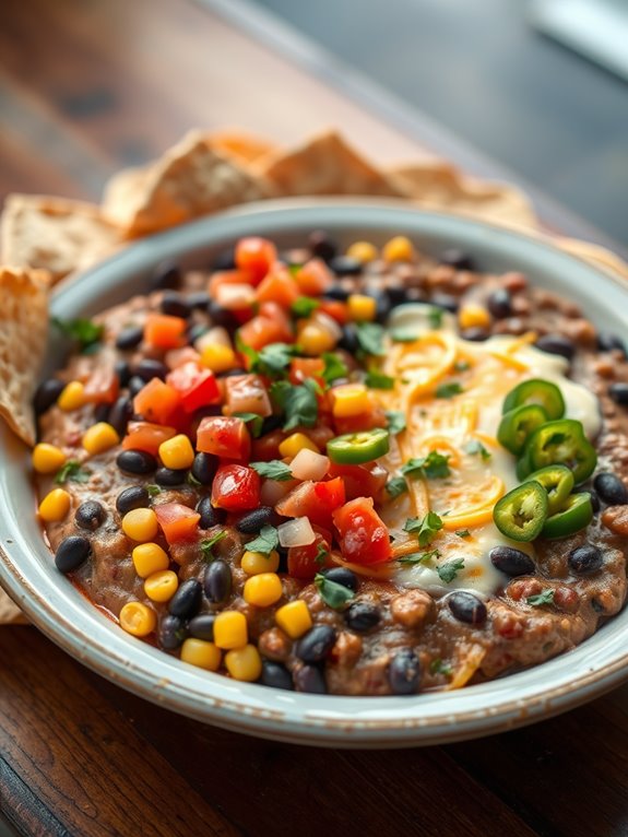 flavorful black bean dip