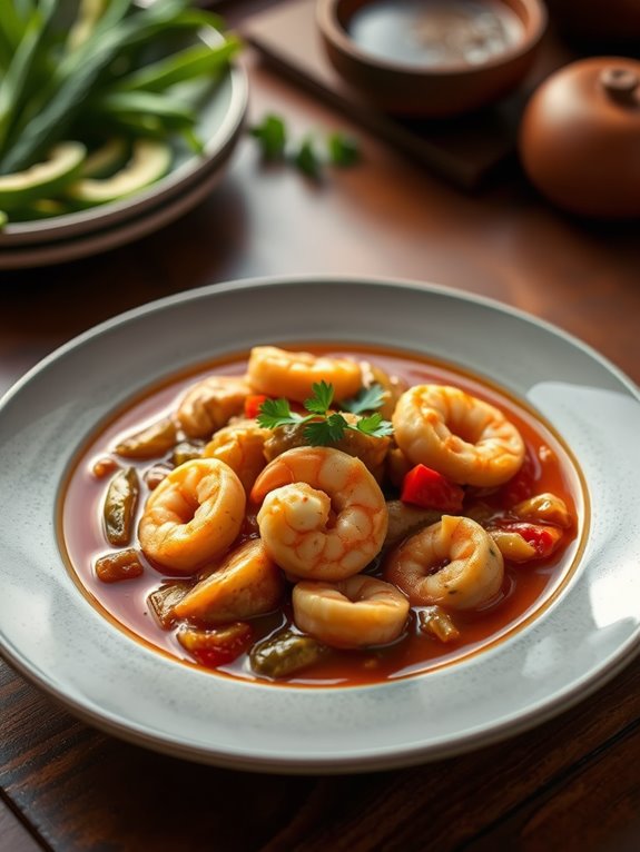 flavorful cajun seafood stew