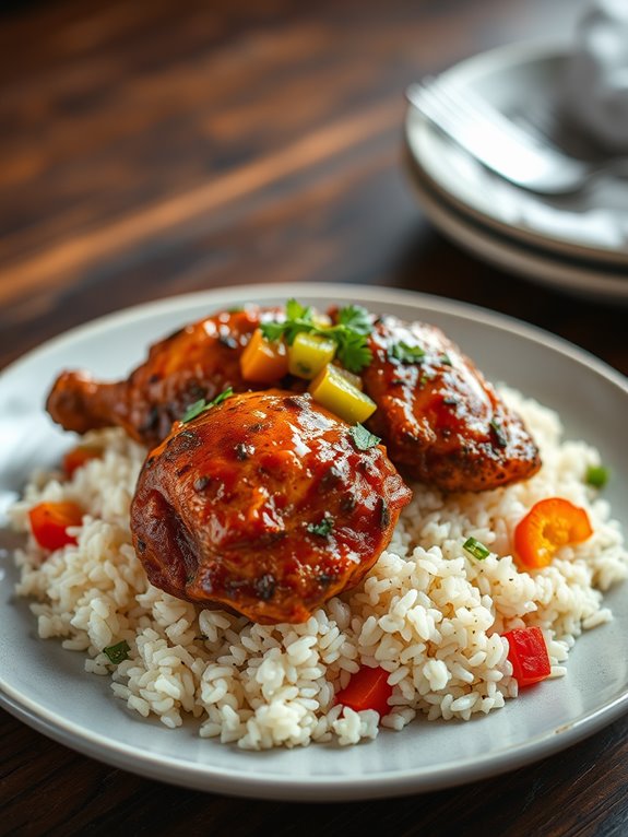 flavorful caribbean chicken dish