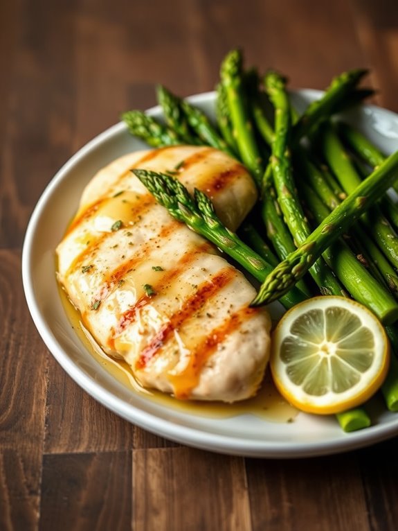 flavorful chicken with asparagus