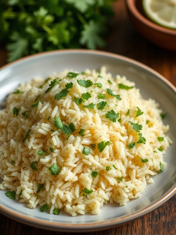 flavorful cilantro lime rice